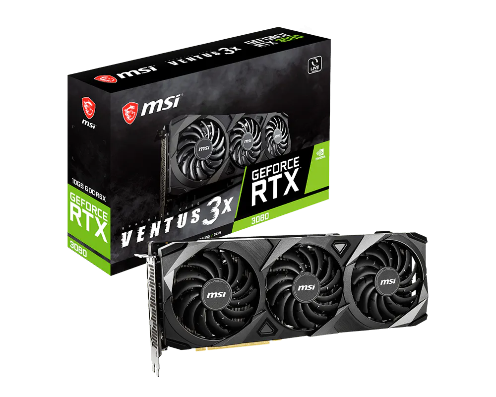 MSI GeForce RTX 3080 VENTUS 3X 10G LHR